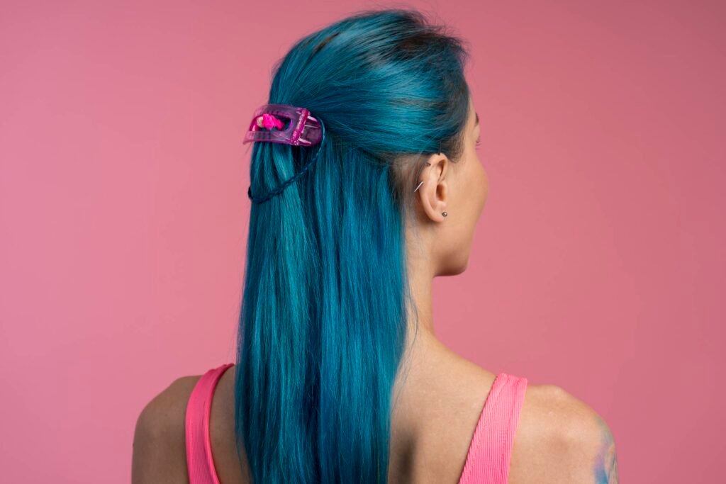 15 Dark summer hair color ideas 8 Blue at Midnight