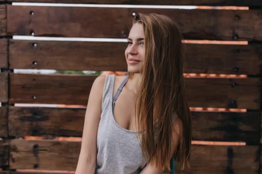 Brunette in the Sun