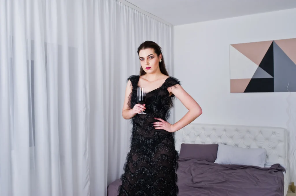 Strapless Feather Trim Dress