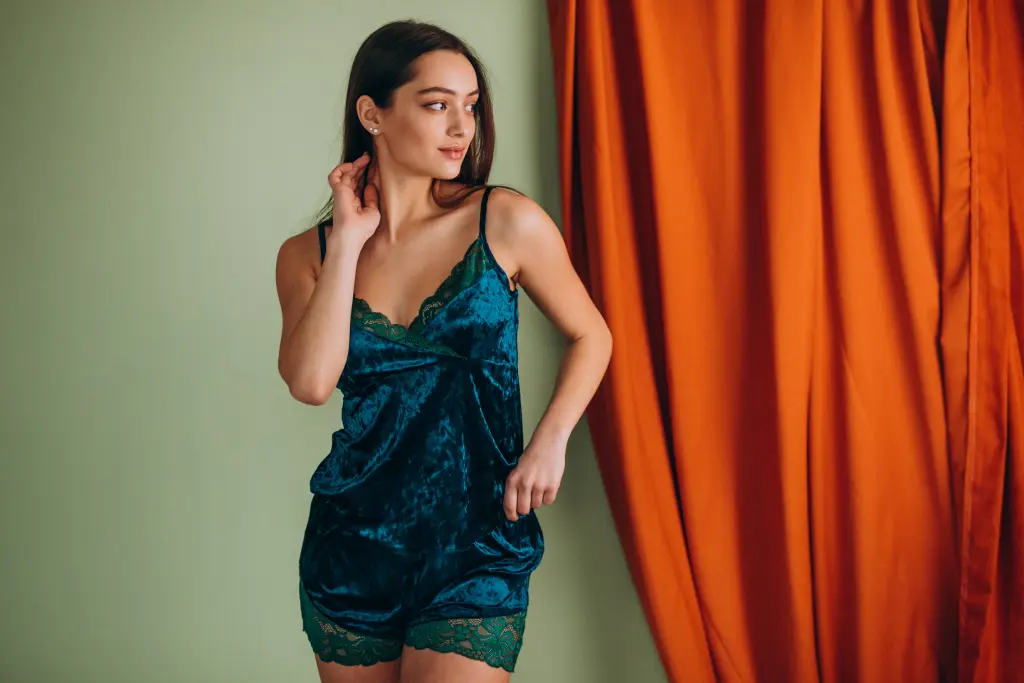 Slip Dress in Emerald Green Sequin